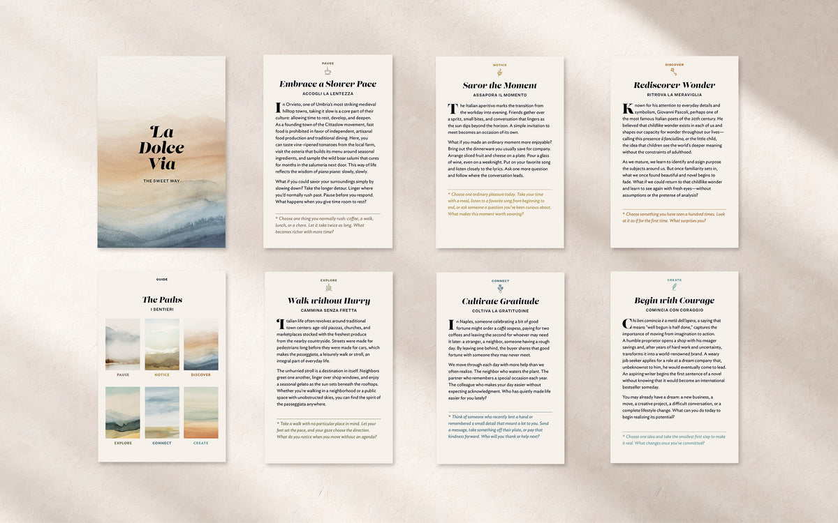 La Dolce Via Digital Card Deck